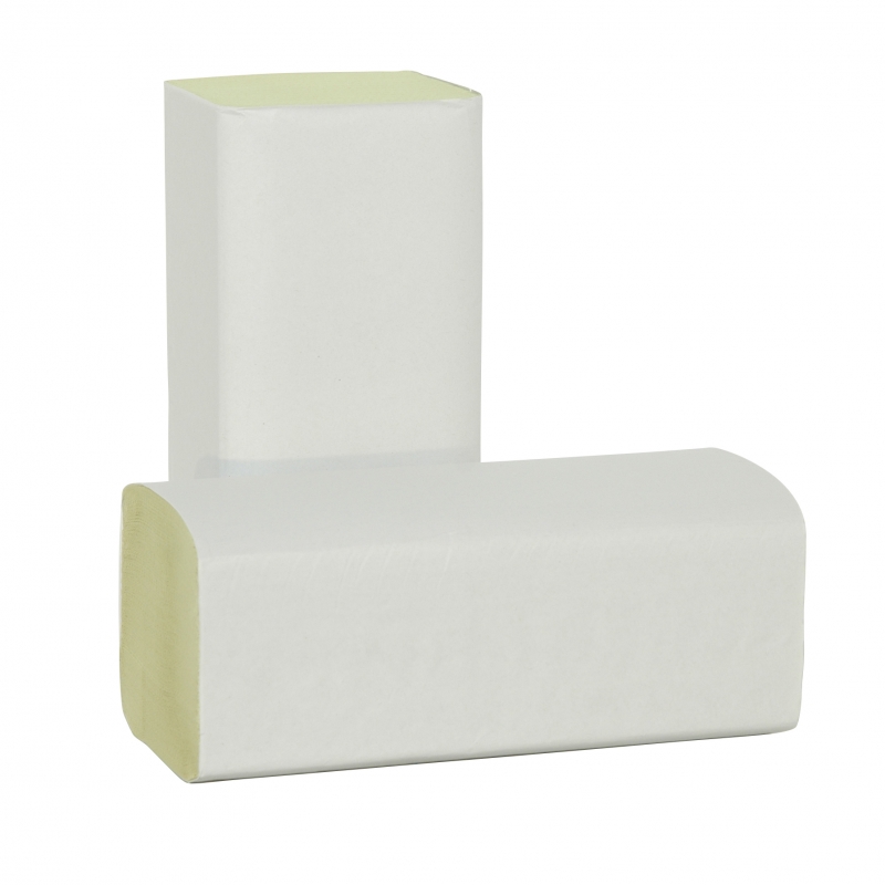 Handendoekjes groen, 2-laags Z-vouw
