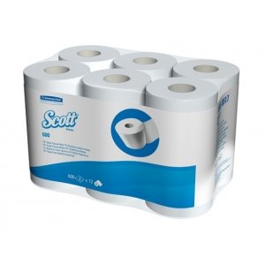 Scott Toiletrol 2 laags wit 600 vel