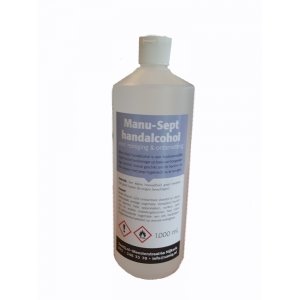 Manu-Sept hand alcohol t.b.v. OASE desinfectiezuilen, inhoud 1000 ml.